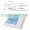 Radio thermostat, elegant, snow-white 100 meter range with large touchscreen LCD display for turning the boiler on and off 