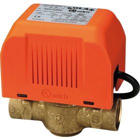   Rugós visszahúzású kétjáratú motoros szelep ½" BB belső menet kétutas zónaszelep 1/2" 230V Feszültségre vált, hiányában visszaáll magától