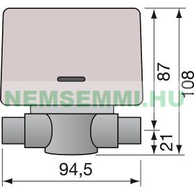   Rugós visszahúzású kétjáratú motoros szelep ½" BB belső menet kétutas zónaszelep 1/2" 230V Feszültségre vált, hiányában visszaáll magától