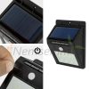2 battery-powered solar-powered wall lights with motion sensor 1W 6 SMD LED built-in battery and motion sensor