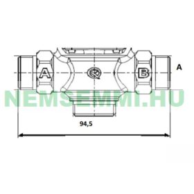   Rugós visszahúzású háromjáratú motoros szelep 1" KK külső menet zónaszelep háromutas keverőszelep 230V Feszültségre vált, hiányában visszaáll magától