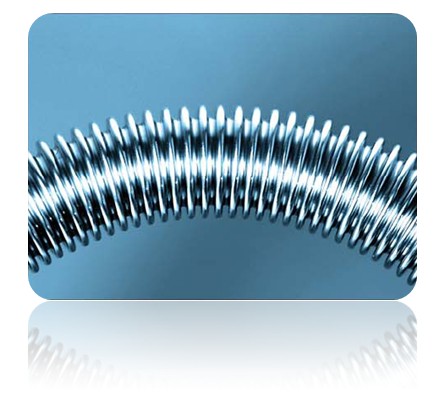 Napkollektor DN25 flexibilis saválló acélcső. Inox, azaz rozsdamentes vízvezeték. 