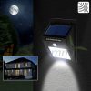4 wall lights with solar panel, motion sensor, battery 1W 6 SMD LED built-in battery and motion sensor