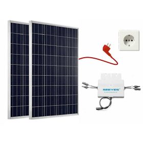   Konnektorba dugható napelem rendszer 230V 600W - pillanatnyi fogyasztást kompenzál szigetüzemű rendszernél