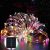 Napelemes lámpasor, fényfűzér kültéri karácsonyi világítás 200 színes LED akkumulátor