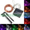 Solar string lights, string lights, outdoor Christmas lighting, 200-color LED battery