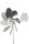Windwheel model 28 cm diameter stainless steel ball-bearing wind vane with a wing that helps turn in the direction of the wind