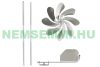Windwheel model 28 cm diameter stainless steel ball-bearing wind vane with a wing that helps turn in the direction of the wind