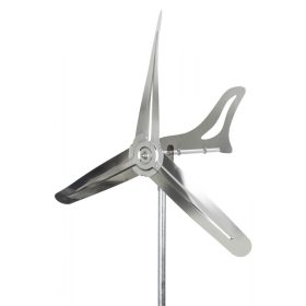   Fém szélkerék modell 65 cm átmérőjű 225 cm magas rozsdamentes golyóscsapágyazott szélforgó a szélirányba fordulást segítő szárnnyal