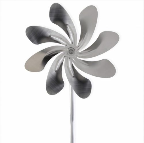 Metal wind turbine model 40 cm diameter stainless steel ball bearing wind wheel with a wing that helps turn into the wind direction