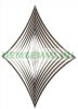 3D metal pinwheel made of stainless steel 19x19 cm wind toy