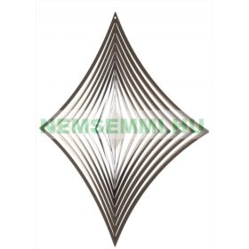   3D fém szélforgó rozsdamentes acélból 19x19 cm széljáték