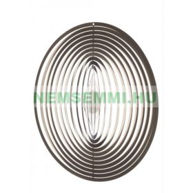   3D fém szélforgó gömb rozsdamentes acélból 15x15 cm széljáték