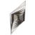 3D fém szélforgó Szögletes rozsdamentes acélból 15x15 cm széljáték 