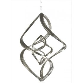   3D fém szélforgó rozsdamentes acélból 38x29 cm széljáték