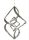 3D metal pinwheel made of stainless steel 38x29 cm wind toy