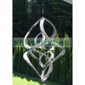   3D fém szélforgó rozsdamentes acélból 38x29 cm széljáték