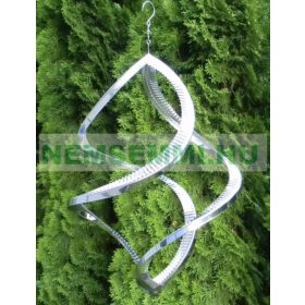   3D fém szélforgó twister rozsdamentes acélból 38x29 cm széljáték