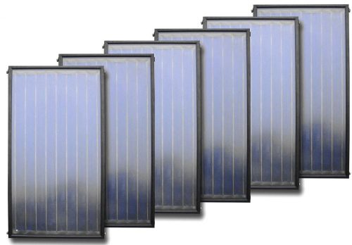 Package of 6 SID flat collectors for a price, with a 6-year warranty, The best price-value solar collector wholesale
