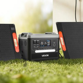   Hordozható erőmű 2400W + 2×200W napelem – 2160 Wh LiFePO4 napelemes generátor szett