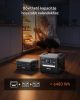 Hordozható erőmű 2400W 2160 Wh akkumulátorral bővíthető napelemes generátor 10 kimenettel