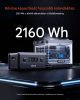Hordozható erőmű kiegészítő akkumulátor 2160 Wh bővítő akkumulátor 3 porttal