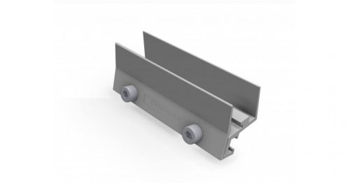 Schletter Solo05 aluminum rail connector, pre-installed external fitting for mounting solar panel support frame