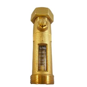   Átfolyásmérő áramlásmérő sárgaréz 8-28 l/p állítható átfolyás mennyiség mérő