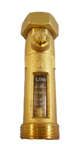Flow meter flow meter brass 8-28 l/p adjustable flow quantity meter with 3/4" thread