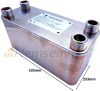 Plate heat exchanger 50 plates 1700kW with 2" external connection Ba-115-50