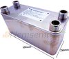 Plate heat exchanger 90 plates 3150kW with 2" external connection Ba-115-90