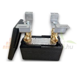 Lemezes hőcserélő szigeteléssel 12 lemez 25kW 3/4" külső csatlakozással, tartószerkezettel és sziget