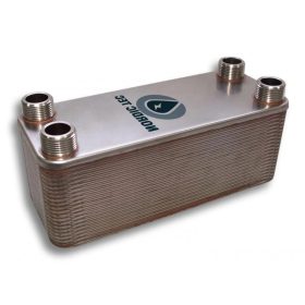   Lemezes hőcserélő 20 lemez 45kW 4x3/4” külső csatlakozóval