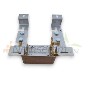 Lemezes hőcserélő 12 lemez 50kW 1" külső csatlakozással tartószerkezettel