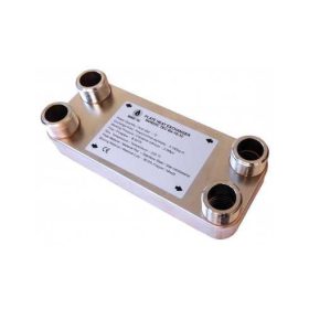   Lemezes hőcserélő 12 lemez 50kW 1" külső csatlakozással Ba-16-12