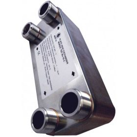   Lemezes hőcserélő 22 lemez 100kW 1" külső csatlakozással