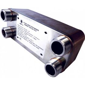   Lemezes hőcserélő 24 lemez 100kW 1" külső csatlakozással