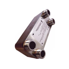   Lemezes hőcserélő 32 lemez 130kW 1" külső csatlakozással