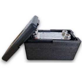   Lemezes hőcserélő szigeteléssel 40 lemezes 150kW 4x1” külső csatlakozással