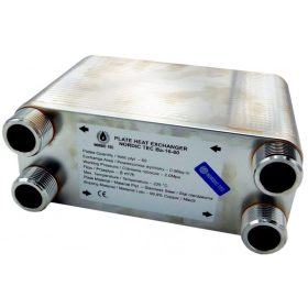   Lemezes hőcserélő 60 lemezes 200kW 4x1” külső csatlakozással