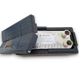   Lemezes hőcserélő szigeteléssel 20 lemezes hőcserélő 125kW 4x1 1/4” külső csatlakozással fedlap pár