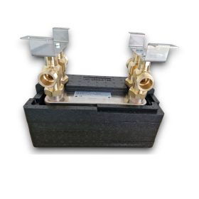   Lemezes hőcserélő szigeteléssel 70 lemezes 390kW 4x1 1/4” külső csatlakozású, tartószerkezettel és szigeteléssel Ba-27-70