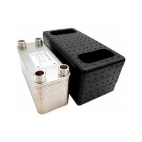   Lemezes hőcserélő szigeteléssel 15 lemezes 100kW 1" külső csatlakozással Ba-32-15