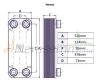 Lemezes hőcserélő 20 lemezes 220kW 4x11/4” csatlakozással