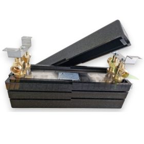 Lemezes hőcserélő 50 lemezes 550kW 4x11/4” csatlakozású, tartószerkezettel és szigeteléssel Ba-60-50