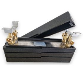   Lemezes hőcserélő 60 lemezes 660kW 4x1 1/4” csatlakozású, tartószerkezettel és szigeteléssel Ba-60-60