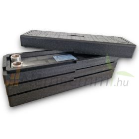 Lemezes hőcserélő szigeteléssel 60 lemezes hőcserélő 660kW 4x1 1/4” csatlakozással