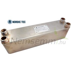   Lemezes hőcserélő 90 lemezes 526 mm hosszú 990kW 4x1 1/2” külső csatlakozással