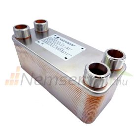   Lemezes hőcserélő 40 lemezes 1000kW 2” külső csatlakozással Ba-95-40