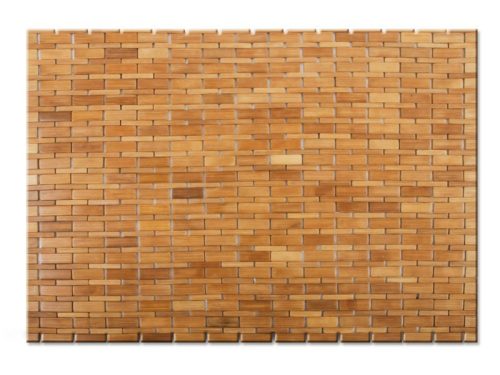 Bamboo garden shower outlet for outdoor and indoor use for solar shower or by the pool 60x90 mat